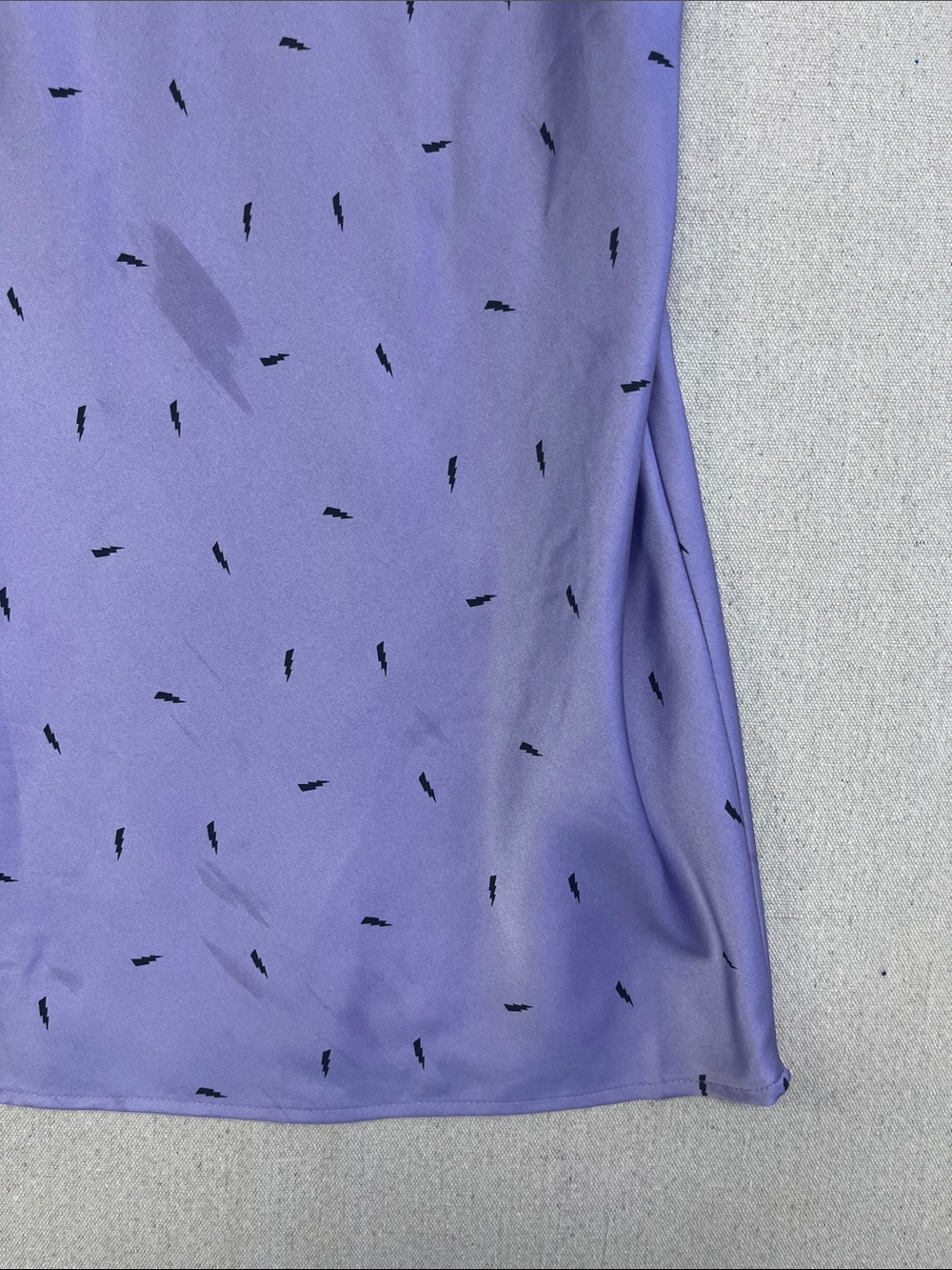 Forever 21 Lavender Satin Slip Dress Small Cowl Neck Mini Party Dress - Picture 5 of 14
